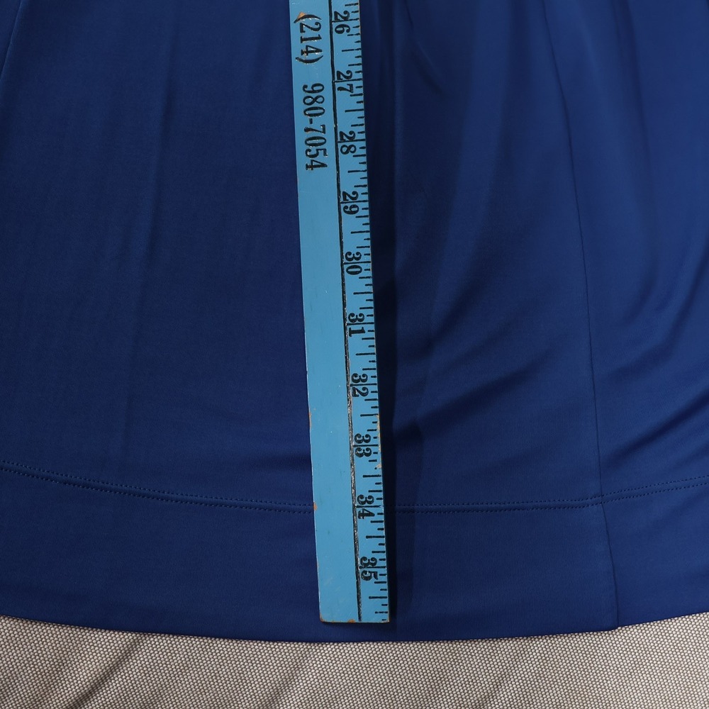 Akris Punto Dress Women 6 Blue Spaghetti Strap 100% Viscose Switzerland Designer - Picture 12 of 13